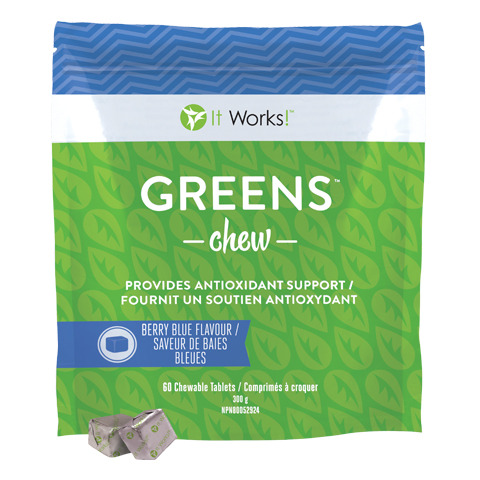 It Works Greens Chew - Antioxydant et fibre prébiotique