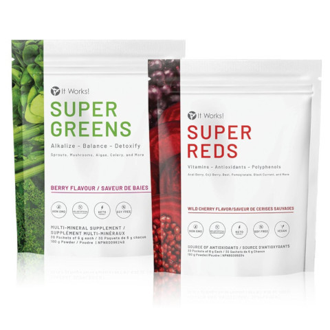 It Works Super Greens Reds